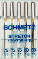 Иглы для эластичных материалов (стрейч) №75-90 Schmetz 130/705H-S (5 шт)